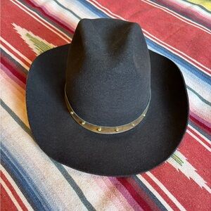 Bonanza Satin Lined Wool Felt Hat vintage